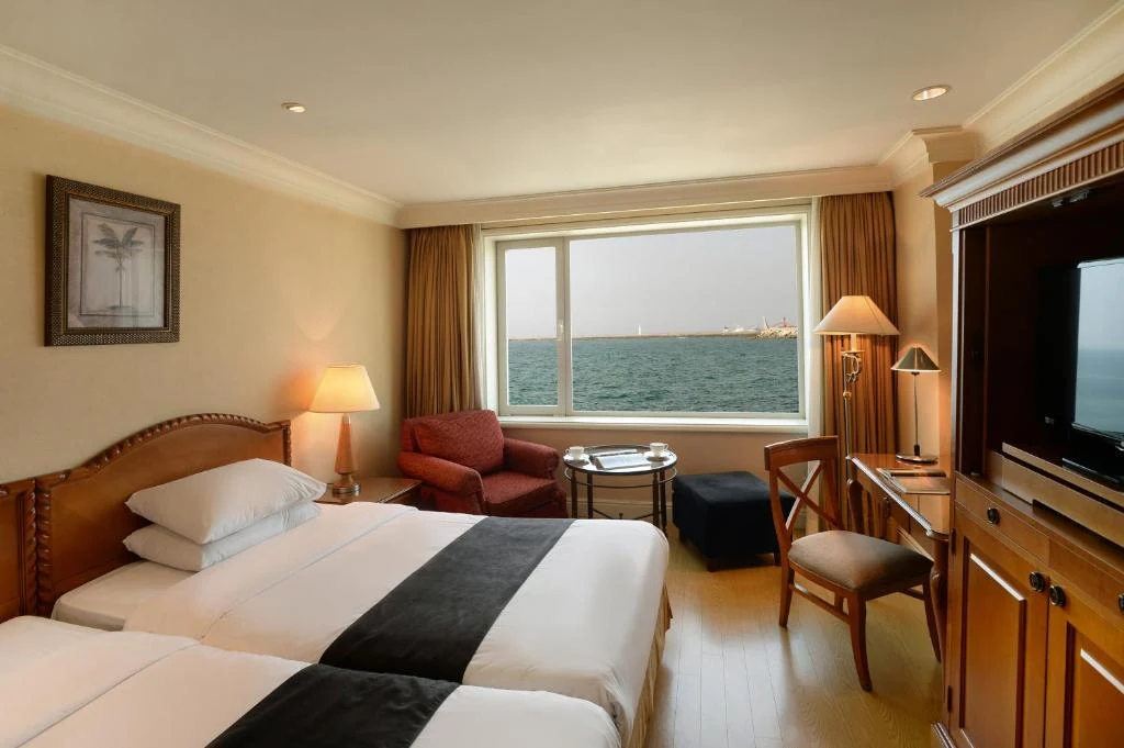 Jeju Oriental Hotel & Casino 真實 Ocean View 雙床客房