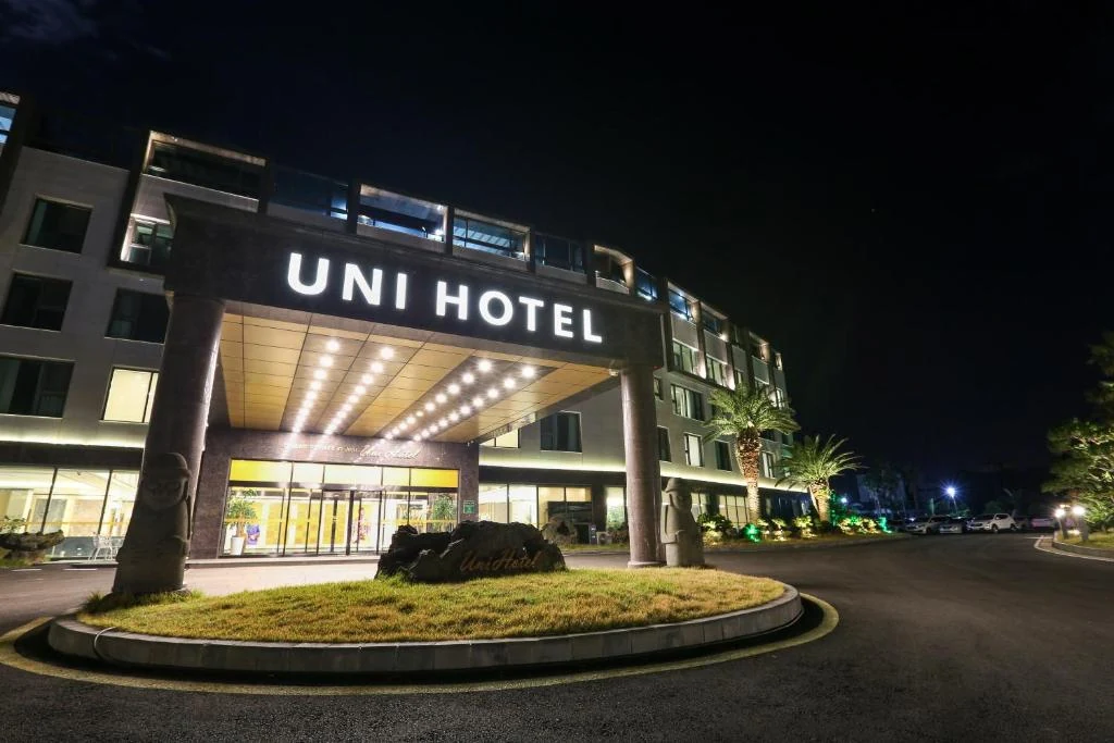 Uni Hotel Jeju 涯月海岸路656號真實飯店入口外觀