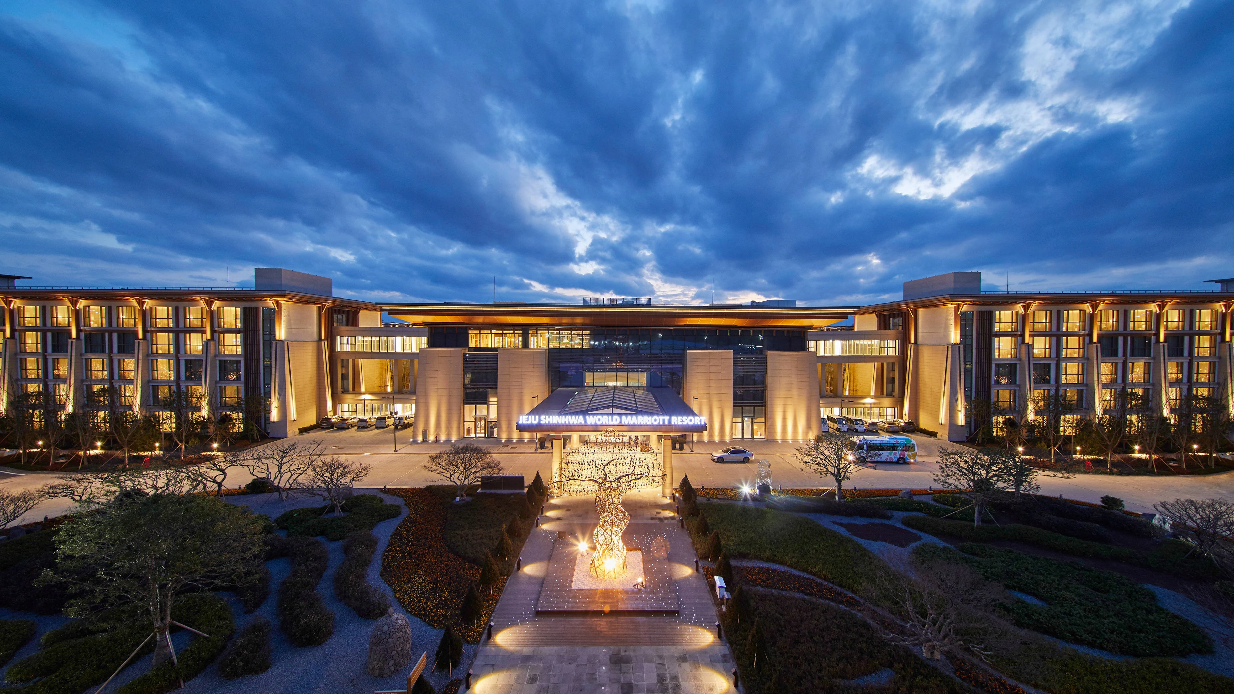 Jeju Shinhwa World Marriott Resort 安德神話世界真實飯店外觀