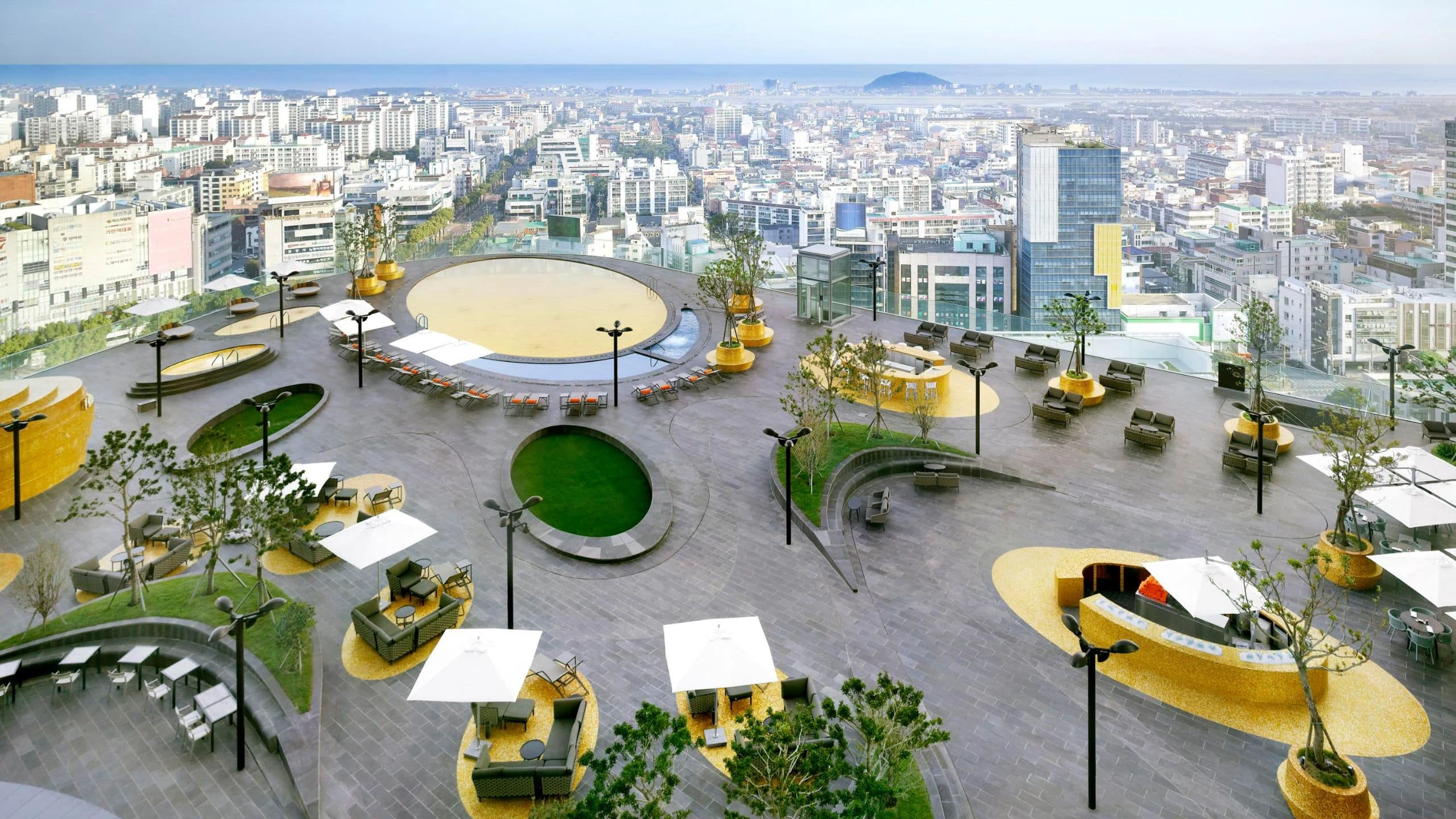 Grand Hyatt Jeju Sky Pool 官方戶外泳池實景