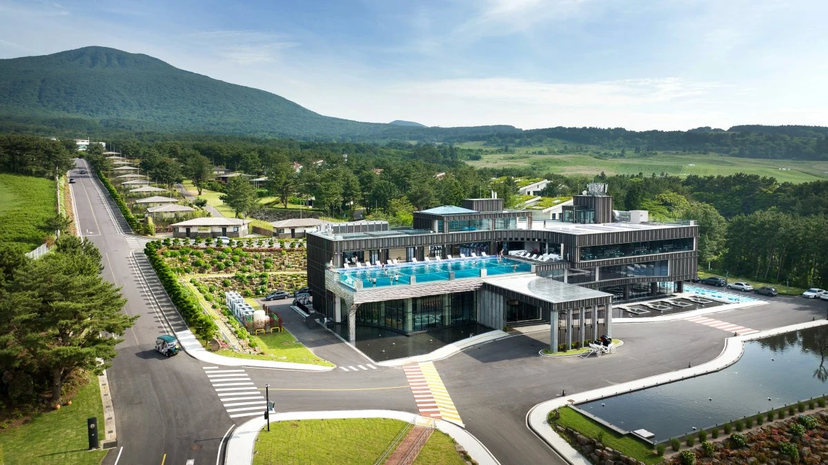 Amber Pure Hill Hotels & Resorts Jeju 真實飯店建築與屋頂 Pure Sky Pool