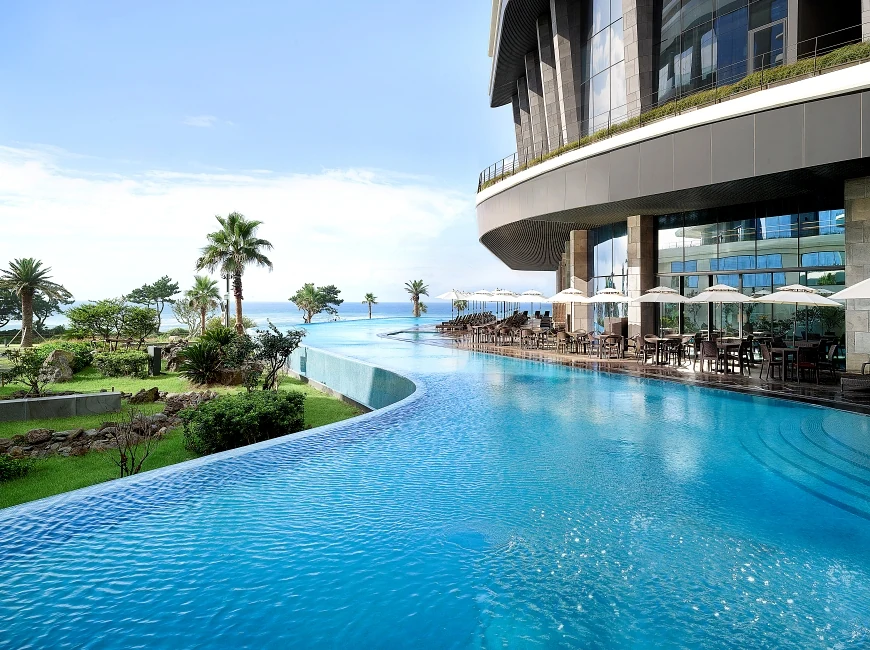 Parnas Hotel Jeju Estuary 110m 戶外 Infinity Pool 官方真實實景