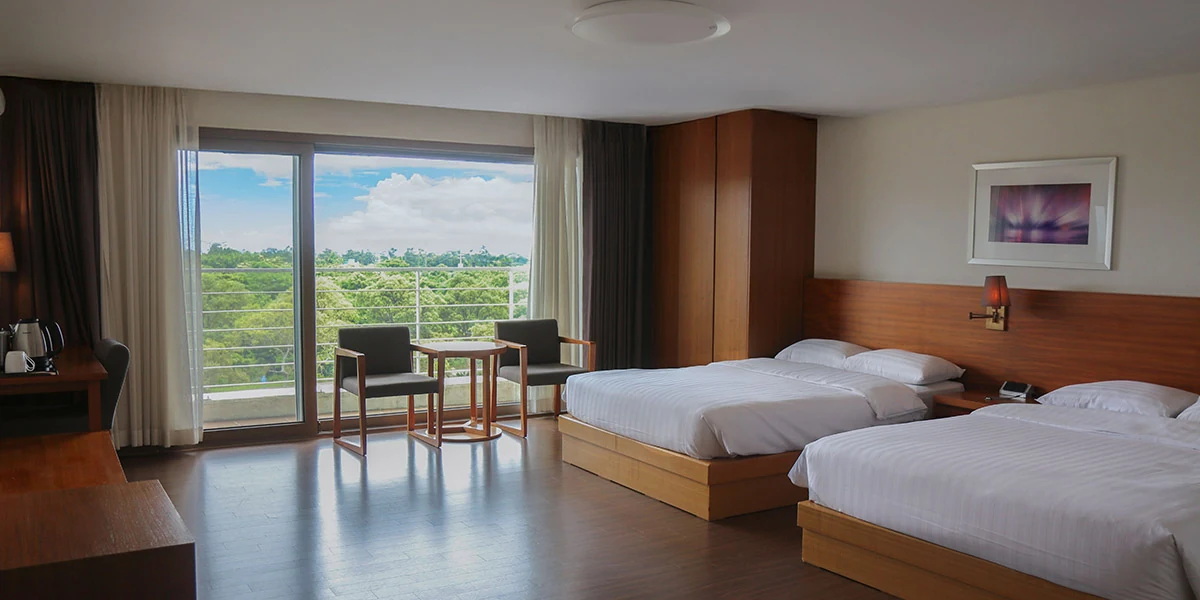 Jeju Aerospace Hotel 官方 Family Standard Twin 兩張雙人床客房